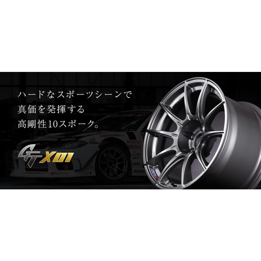 SSR GTX01 エスエスアール ジーティーエックスゼロワン 9.5J-18 +40 5H100 フラットブラック 1本価格 2本以上ご注文にて送料無料の画像