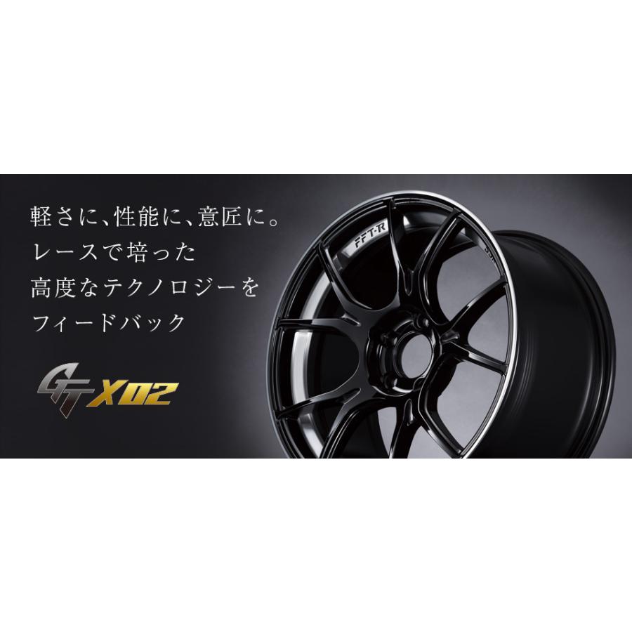 SSR GTX02 エスエスアール ジーティーエックスゼロツー 9.5J-18 +45/+22 5H114.3 ダークシルバー 1本価格 2本以上ご注文にて送料無料の画像