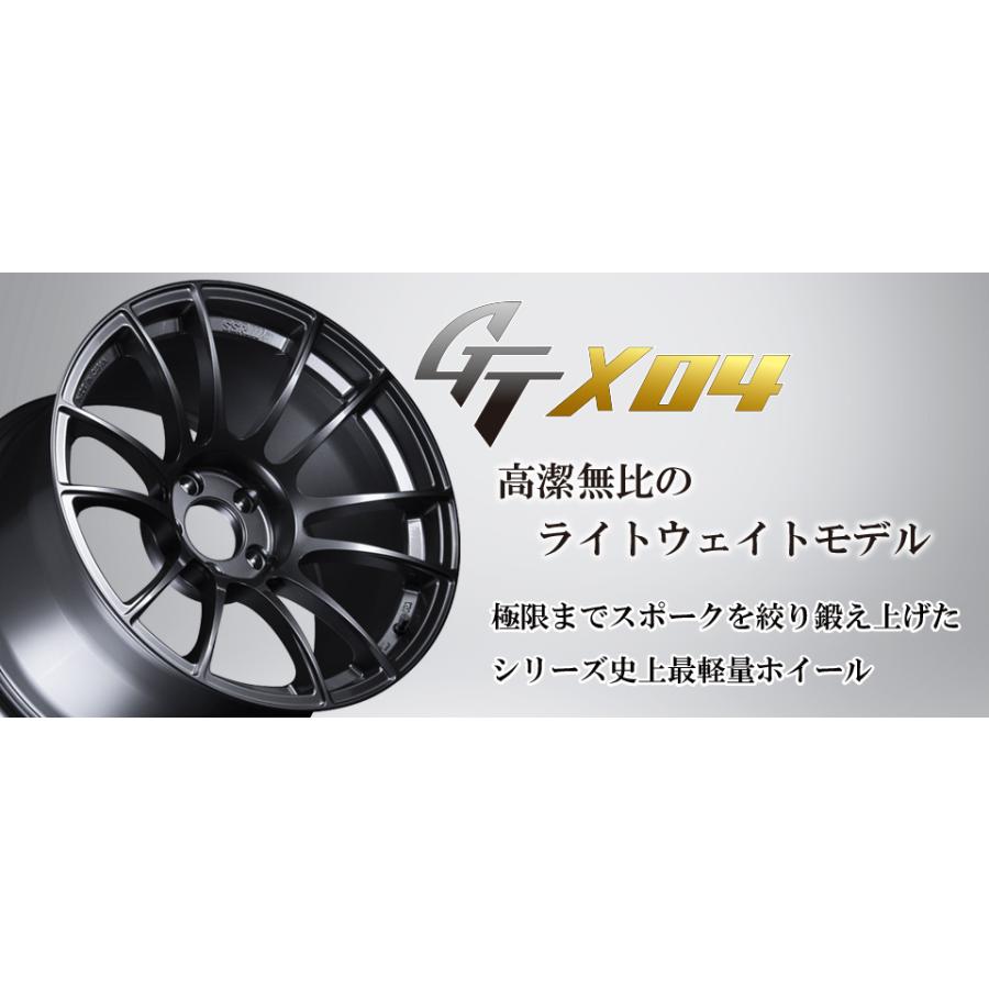 SSR GTX04 エスエスアール ジーティーエックスゼロフォー 9.5J-18 +40 5H100 ダークガンメタ 1本価格 2本以上ご注文にて送料無料の画像
