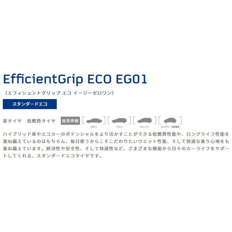 グッドイヤー Efficient Grip ECO EG01 エフィシェントグリップ エコ eg01 155/80R13 79S １本価格 ２本以上ご注文にて送料無料｜bigrun-ichige-store｜02