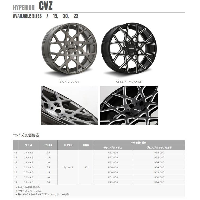 MLJ/エムエルジェイ ハイペリオン CVZ ホイール グロスブラック/ミルド