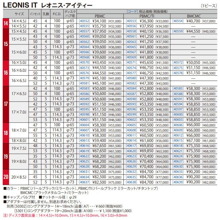 WEDS LEONIS IT ウェッズ レオニス アイティー 6.5J + 5H.3