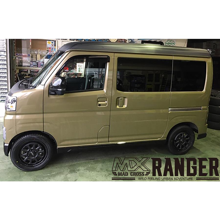 ホットスタッフ MAD CROSS RANGER マッドクロス レンジャー 軽自動車 4.5J-15 +45 4H100 マットブロンズ & ブリヂストン エコピア NH200C 165/65R15｜bigrun-ichige-store｜06