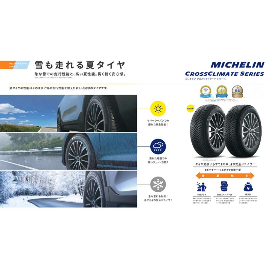 MICHELIN ミシュラン クロスクライメート 2 SUV ツー エスユーブイ 225/55R19 99V オールシーズン SUVタイヤ １本価格 ２本以上ご注文にて送料無料｜bigrun-ichige-store｜02