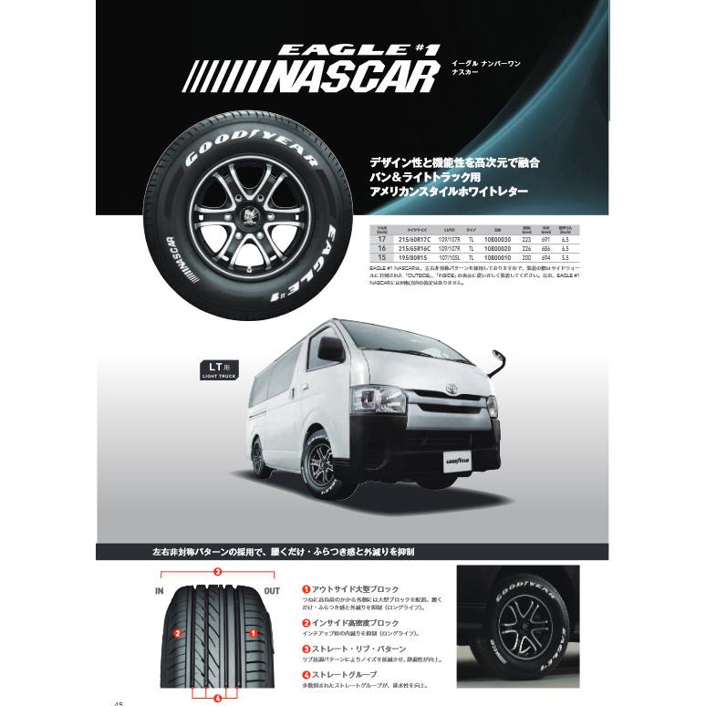 グッドイヤー EAGLE #1 NASCAR PLUS ナスカー プラス ハイエース グッドイヤー EAGLE #1 NASCAR PLUS ナスカー プラス ハイエース
