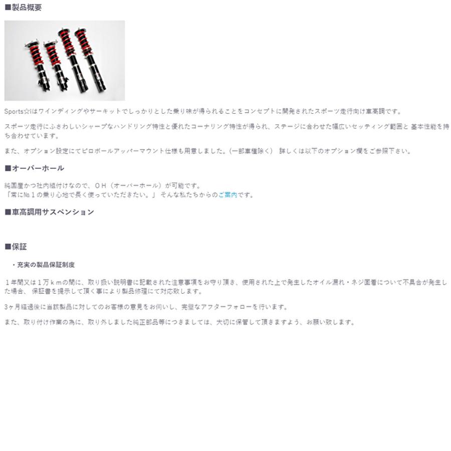 RS-R Sports☆i Pillow type rsr sport i ピロ仕様 ホンダ シビック タイプR FL5 [FF/2000 TB] ダンパーワーニングキャンセラー無し NSPH034MP_6