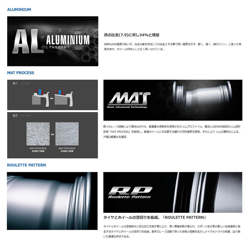 ENKEI Performance Line PF09 6.5J-16 +38 5H100 ダークシルバー １本価格 ２本以上ご注文にて送料無料_2
