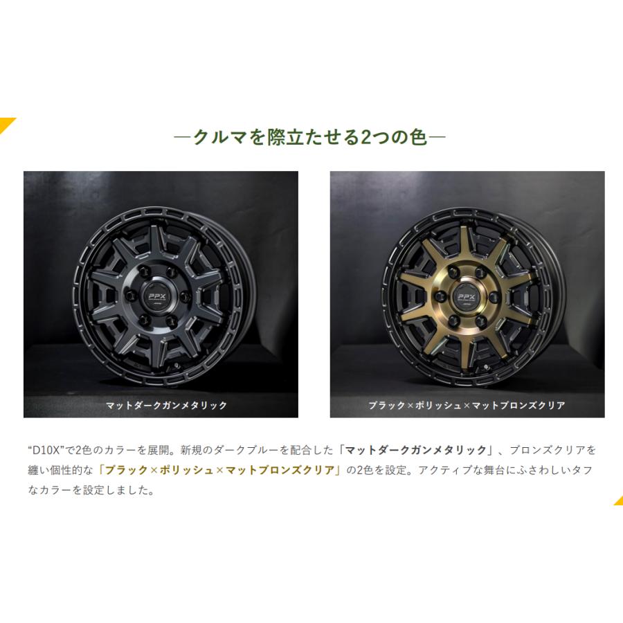 最終値下げ　PPX D10X 12インチ　アルミホイール PPX D10X｜製品・ブランド一覧｜共豊コーポレーション公式サイト