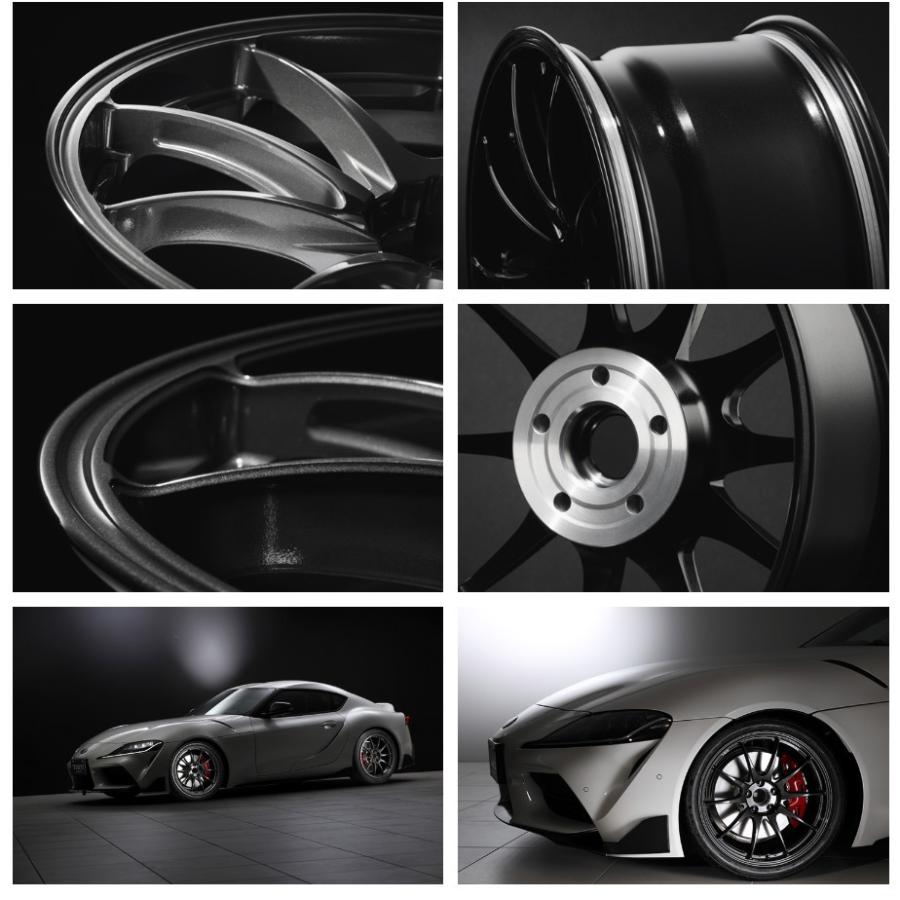 TWS Motorsport モータースポーツ RS317 9.5J-19 +45 5H114.3 グラファイトブラック 日本製 ４本セット 送料無料_3