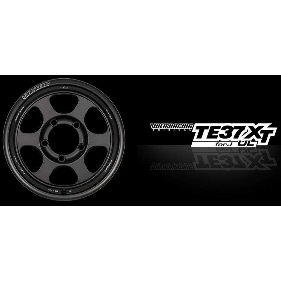 RAYS レイズ VOLK Racing TE37XT for J UL ジムニー O/F付 6.0J-16 -6 5H139.7 マットガンブラック & ダンロップ グラントレック AT5 175/80R16｜bigrun-ichige-store｜02