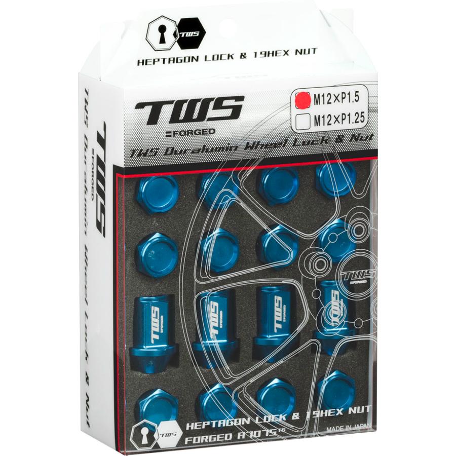 TWS TWS Duralumin ホイールロックナットセット M12×1.5 19HEX M12