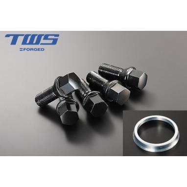 TWS ラグボルト ブラック 20本 ＆ ハブリング 4ヶ : ビッグラン市毛 
