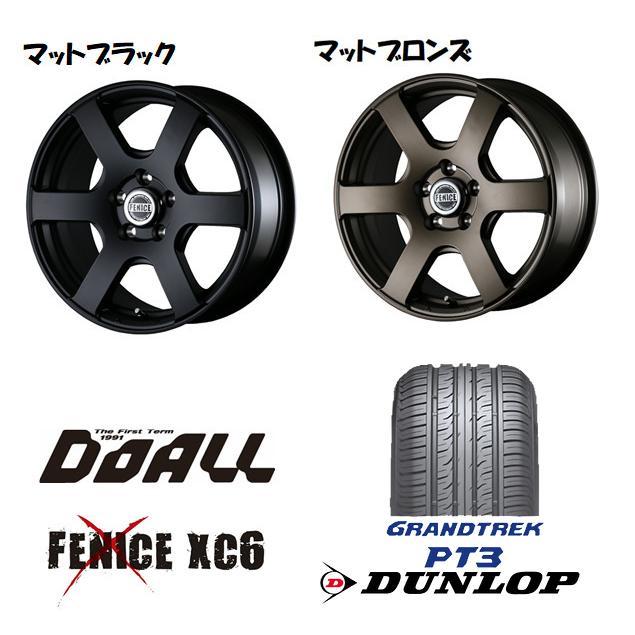 DOALL Fenice X XC6 フェニーチェ クロス xc6 デリカD5 7.0J-16 +38 5H114.3 選べるホイールカラー & ダンロップ グラントレック PT3 215/70R16