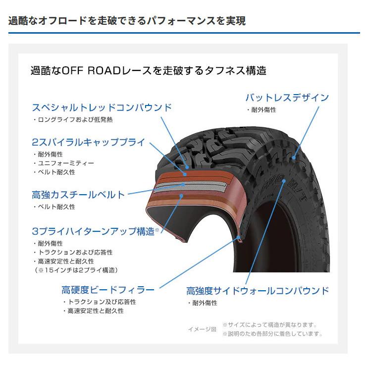 MLJ XTREME-J XJ05 mlj エクストリーム j xj05 8.0J-16 -8/-25 6H139.7 サテンブラックミルド & トーヨー オープンカントリー M/T 305/70R16｜bigrun-ichige-store｜05