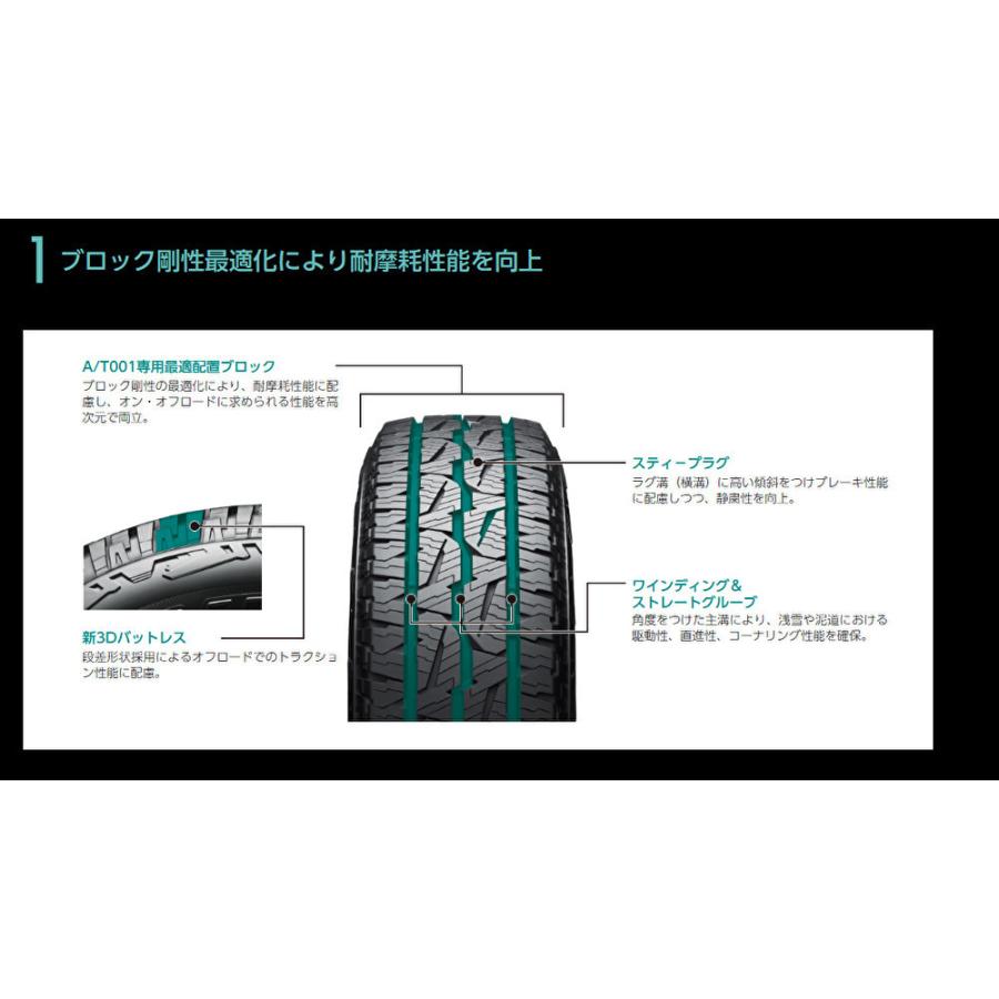 MLJ XTREME-J XJ06 mlj エクストリーム j xj06 FJクルーザー 8.0J-17 +20 6H139.7 グロスブラックミルド & ブリヂストン デューラー A/T 001 265/70R17｜bigrun-ichige-store｜03