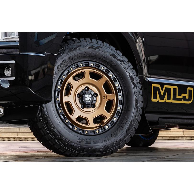 MLJ XTREME-J XJ07 mlj エクストリーム j xj07 8.0J-17 +35 5H114.3 グロスブラック/マシンインディゴ & BFGoodrich Trail-Terrain T/A 225/60R17｜bigrun-ichige-store｜04