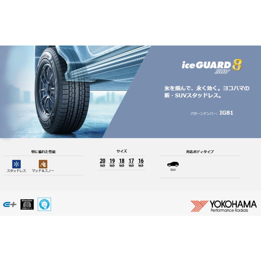 iceGUARD 2026年製 ヨコハマ 8 SUV アイスガード エイト エス ユー