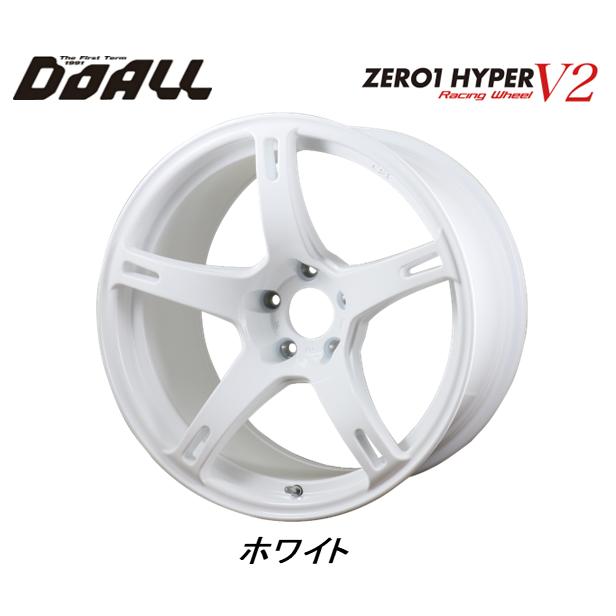 ドゥオール DOALL CST ZERO 1 HYPER V2 9.5J-18 +12 5H114.3 ホワイト