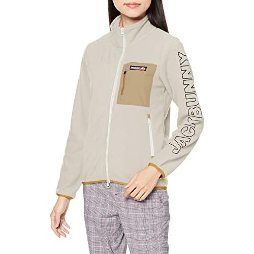 [ジャックバニー] レディース 保温 フリースブルゾン (マイクロフリース) ゴルフ アウター/263-2242034 030_ホワイト 1