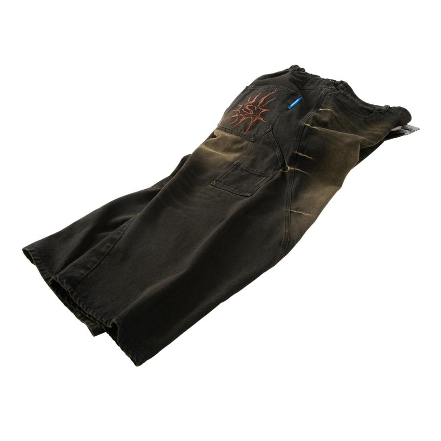 大きいサイズ メンズ SEQUENZ ウォッシュド デニム パンツ ブラック 1254-5340-2 3L 4L 5L 6L 新作・新着商品！】ウォッシュドデニムパンツ 大きいサイズ メンズ