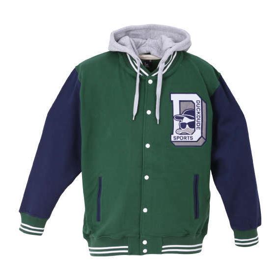 Duck Dudeスウェットスタジャン 大きいサイズ メンズ B One Soul グリーン かわいい