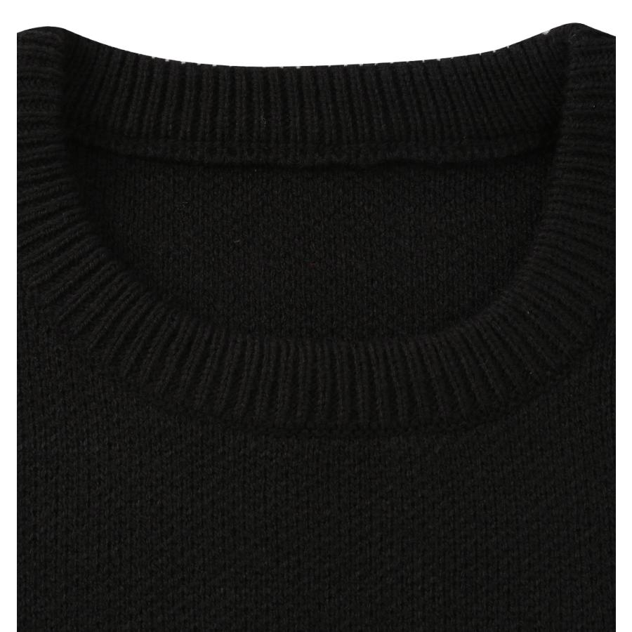 新作・新着商品！】7Gダブルジャガードクルーネックセーター 大きい