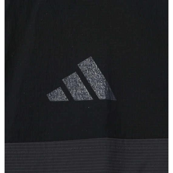 バックポケット付軽量撥水フルジップフーディー 大きいサイズ メンズ adidas golf ブラック_2