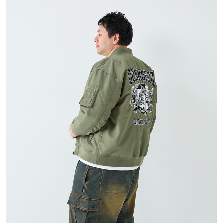 大きいサイズ メンズ DCSHOES 25FLIGHT ジャケット カーキ 1273-5366-1 3L 4L 5L 6L 新作・新着商品！】25FLIGHTジャケット 大きいサイズ メンズ DCSHOES