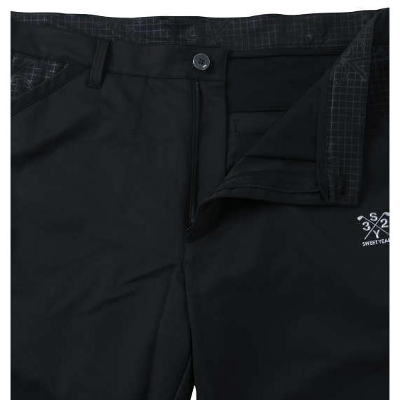 SY32 ストレッチ ブラックパンツ XL SY32 BY SWEET YEARS GOLF［エスワイサーティトゥバイスウィート