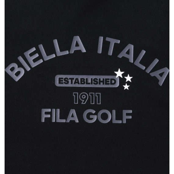 両面起毛モックネック長袖シャツ 大きいサイズ メンズ FILA GOLF  ブラック｜bigsize｜05