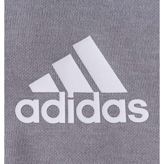 スウェットフルジップパーカー 大きいサイズ メンズ adidas  ミディアムヘザーグレーの画像