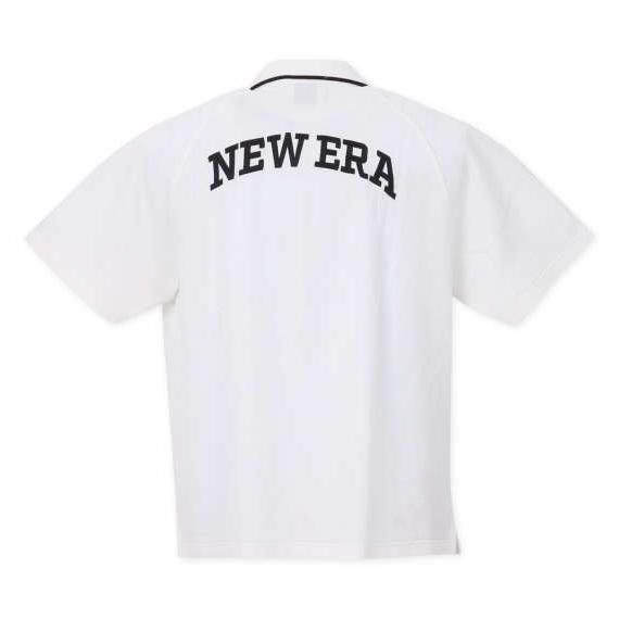 スキッパーシアサッカー半袖ポロシャツ 大きいサイズ メンズ NEW ERA R GOLF  オフホワイト｜bigsize｜02