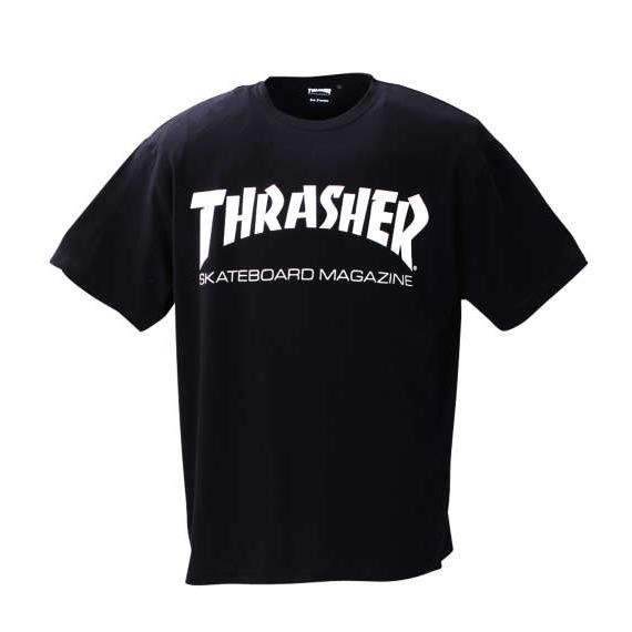 半袖Tシャツ 大きいサイズ メンズ THRASHER  ブラック｜bigsize｜02