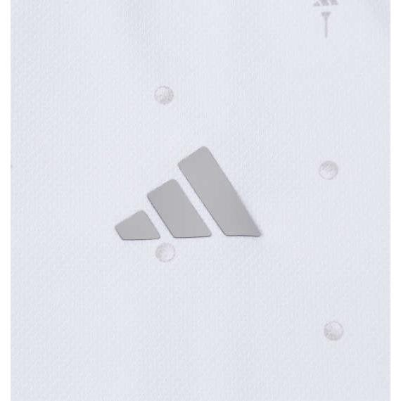 モノグラム半袖シャツ 大きいサイズ メンズ adidas golf  ホワイトの画像