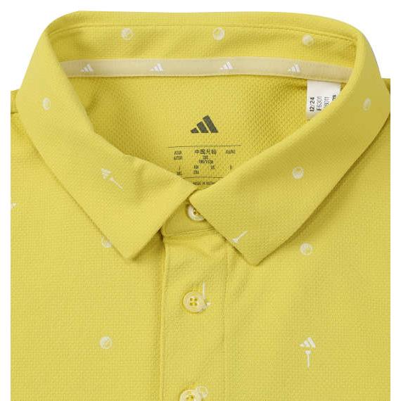 モノグラム半袖シャツ 大きいサイズ メンズ adidas golf  ピュアサルファの画像