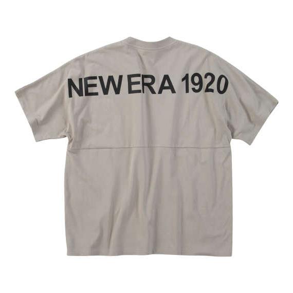 NEWERA1920ドロップショルダー半袖Tシャツ 大きいサイズ メンズ NEW ERA  ローズグレー