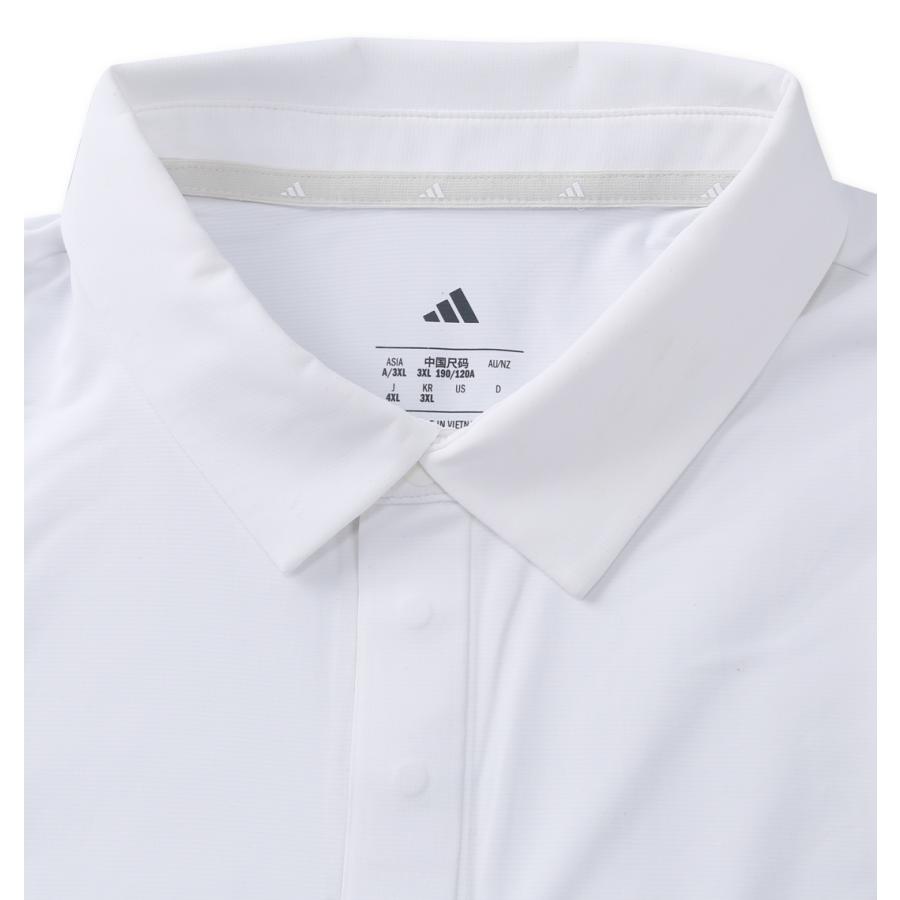 【新作・新着商品！】接触冷感ユニバーサルベンチレーション半袖シャツ 大きいサイズ メンズ adidas golf  ホワイトの画像