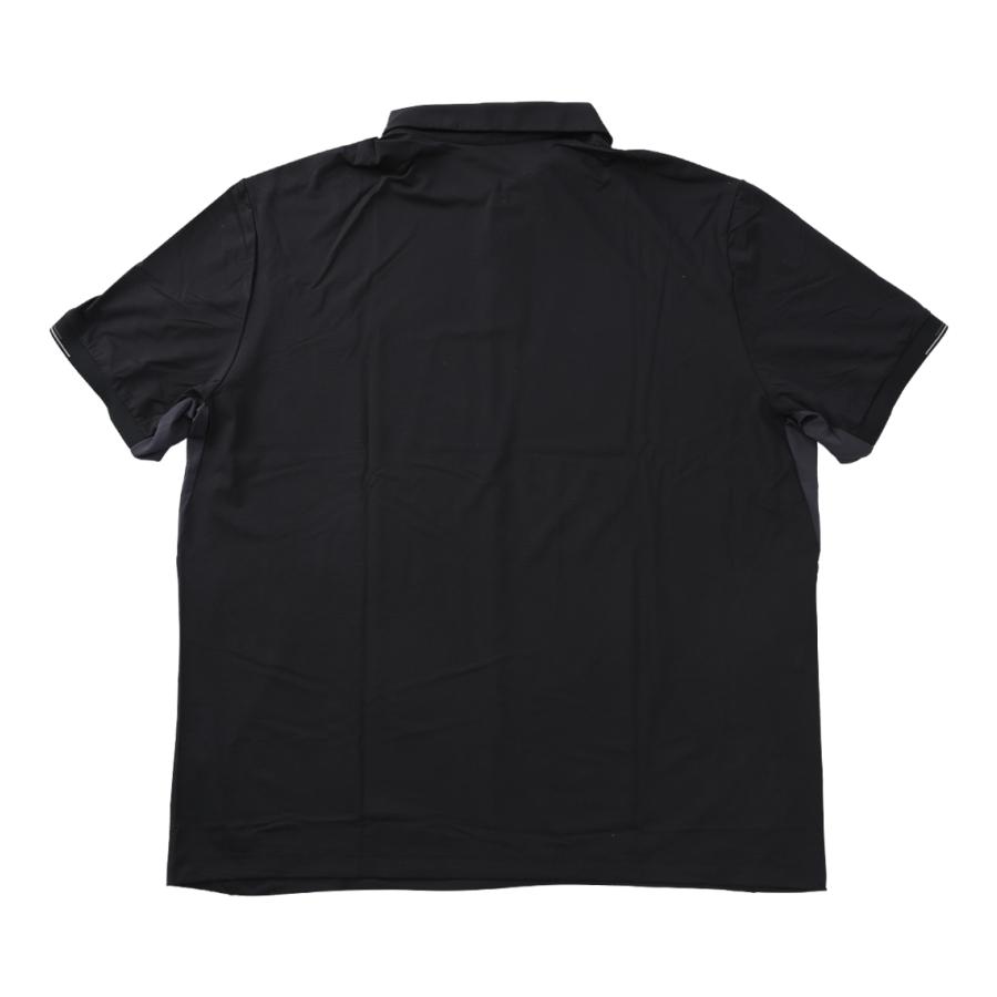 【新作・新着商品！】接触冷感ユニバーサルベンチレーション半袖シャツ 大きいサイズ メンズ adidas golf  ブラックの画像