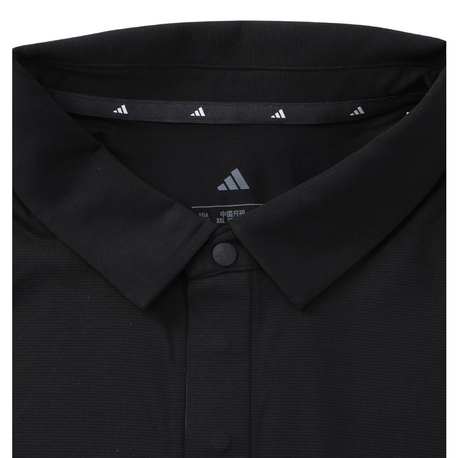 【新作・新着商品！】接触冷感ユニバーサルベンチレーション半袖シャツ 大きいサイズ メンズ adidas golf  ブラックの画像