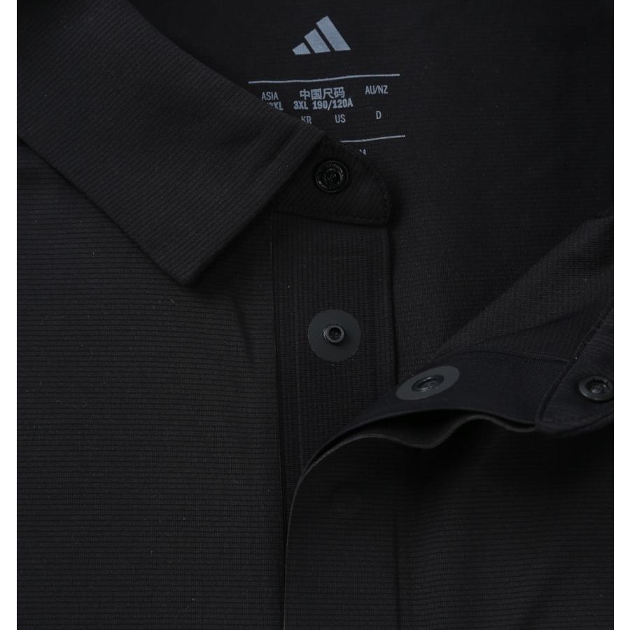 【新作・新着商品！】接触冷感ユニバーサルベンチレーション半袖シャツ 大きいサイズ メンズ adidas golf  ブラックの画像