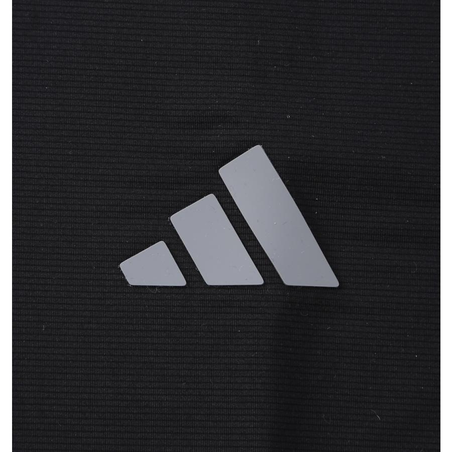 【新作・新着商品！】接触冷感ユニバーサルベンチレーション半袖シャツ 大きいサイズ メンズ adidas golf  ブラックの画像