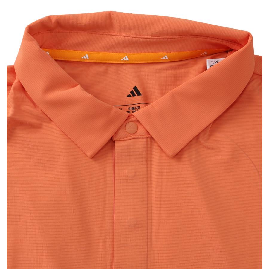 【新作・新着商品！】接触冷感ユニバーサルベンチレーション半袖シャツ 大きいサイズ メンズ adidas golf  ダスキーオレンジの画像