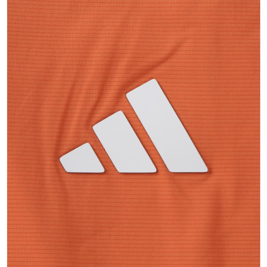 【新作・新着商品！】接触冷感ユニバーサルベンチレーション半袖シャツ 大きいサイズ メンズ adidas golf  ダスキーオレンジの画像