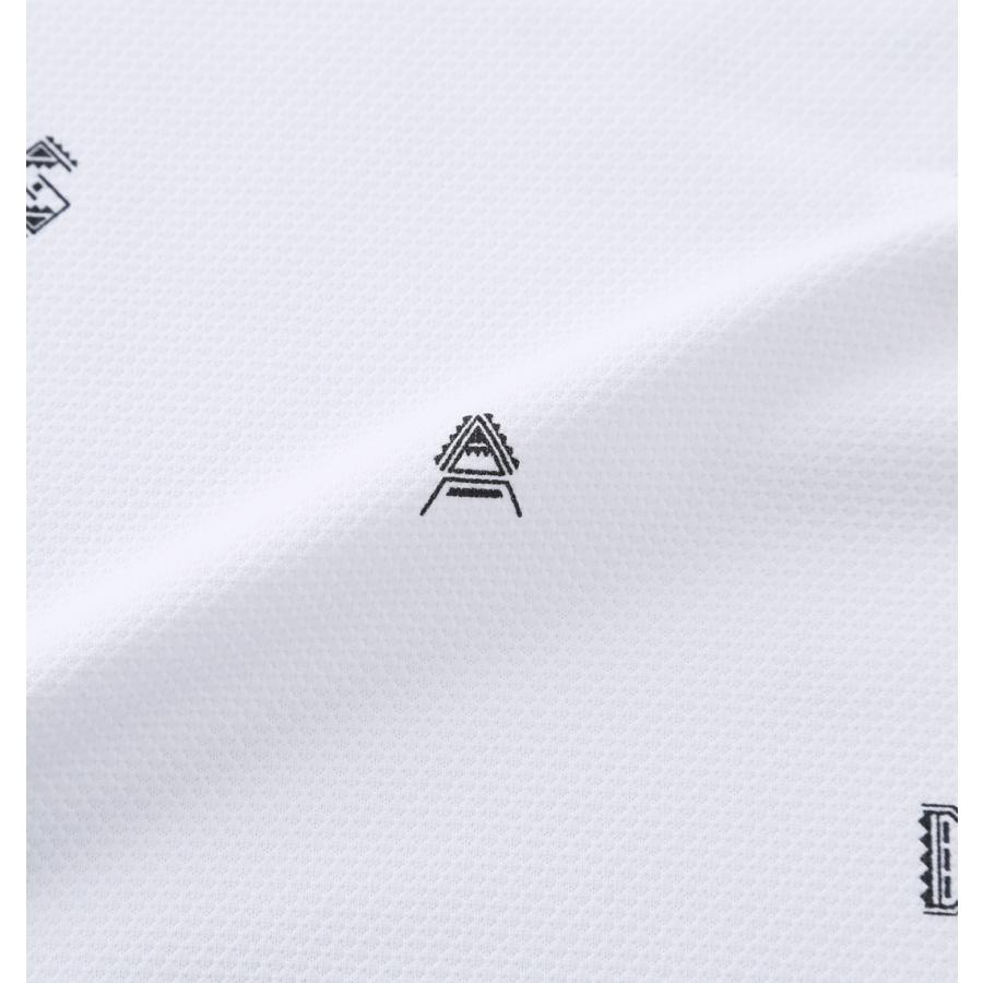 【新作・新着商品！】CLIMACOOLモノグラム半袖ポロシャツ 大きいサイズ メンズ adidas golf  ホワイトの画像