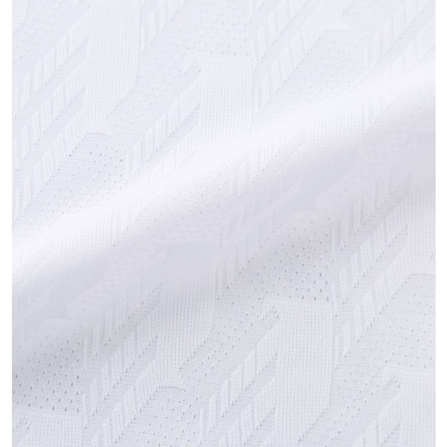 【新作・新着商品！】CLIMACOOLシーズナルジャガード半袖シャツ 大きいサイズ メンズ adidas golf  ホワイトの画像