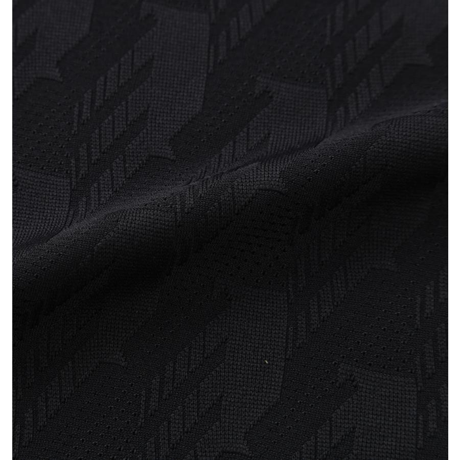 【新作・新着商品！】CLIMACOOLシーズナルジャガード半袖シャツ 大きいサイズ メンズ adidas golf  ブラックの画像