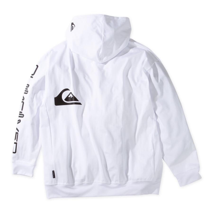 【新作・新着商品！】OMNI MW長袖ラッシュガードジップパーカー 大きいサイズ メンズ Quiksilver ホワイト