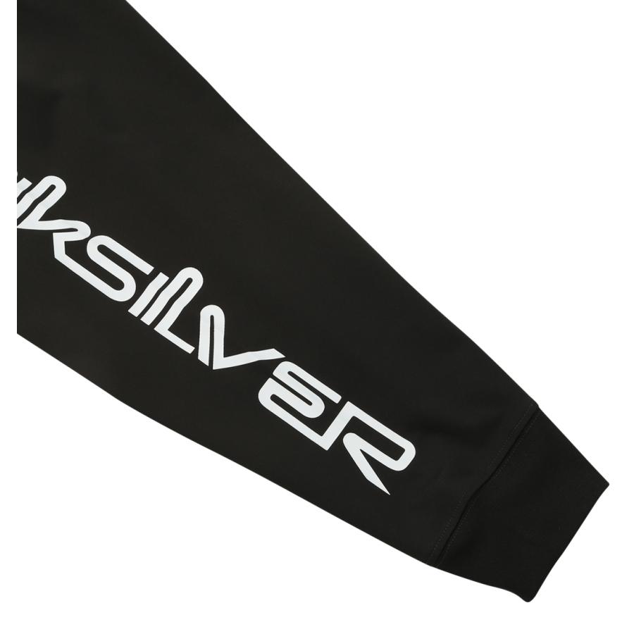 【新作・新着商品！】OMNI MW長袖ラッシュガードジップパーカー 大きいサイズ メンズ Quiksilver ブラック