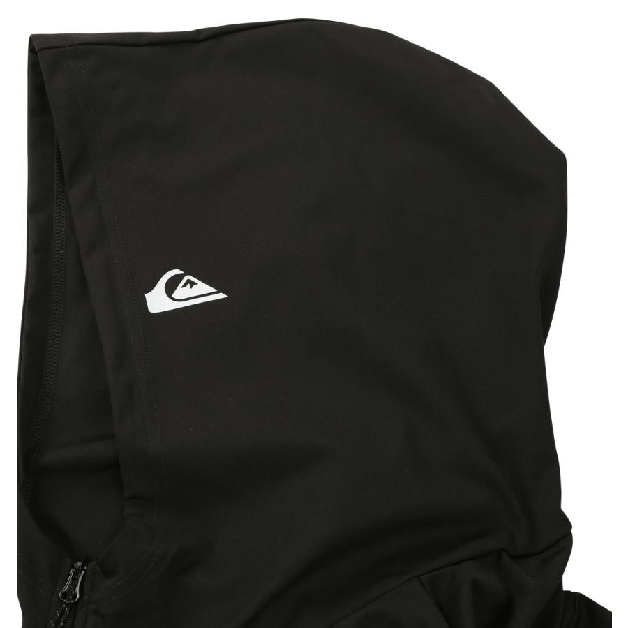 【新作・新着商品！】OMNI MW長袖ラッシュガードジップパーカー 大きいサイズ メンズ Quiksilver ブラック