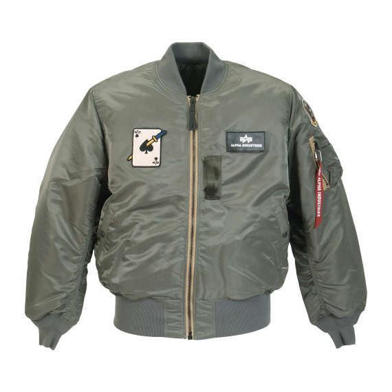 Ma 1 Air Crew Tight Fitジャケット 大きいサイズ メンズ Alpha Industries ヴィンテージグレー 信頼